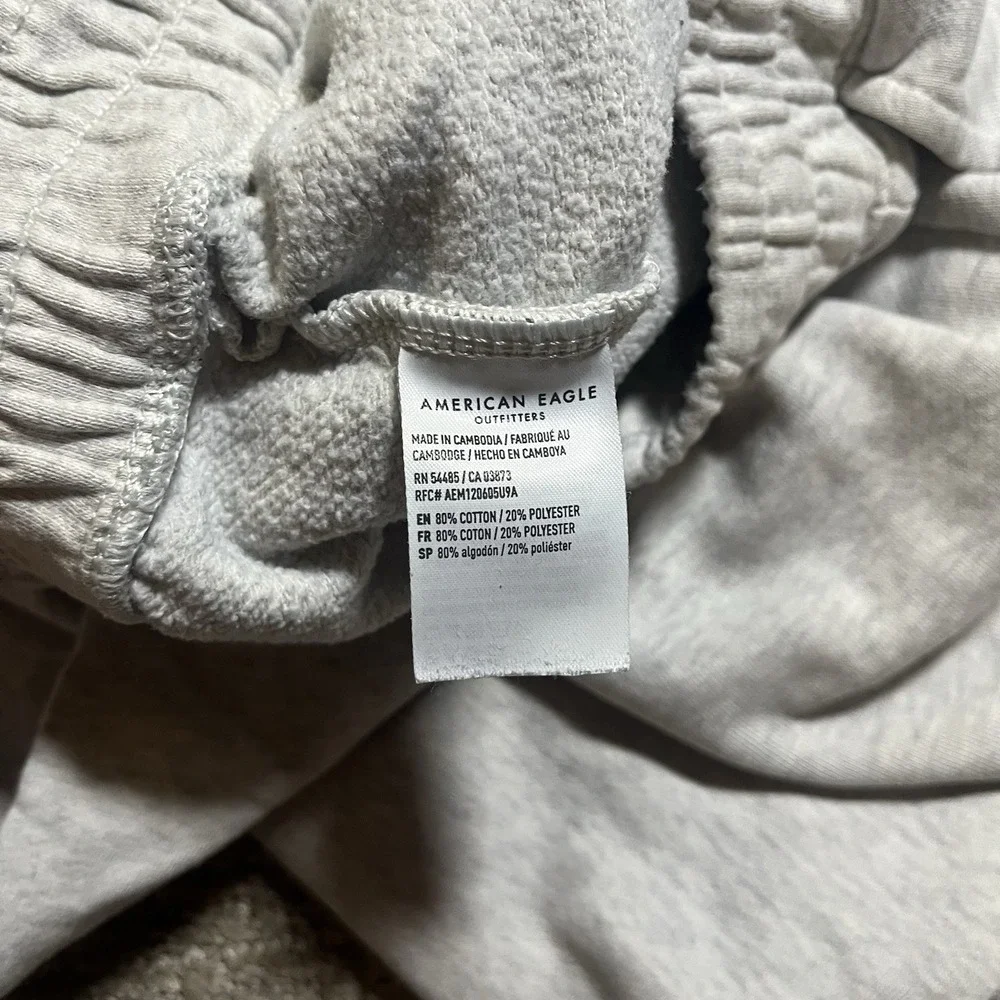 American Eagle 77 Women's Light Gray‎ Sweatpants XS Cotton Blend Joggers